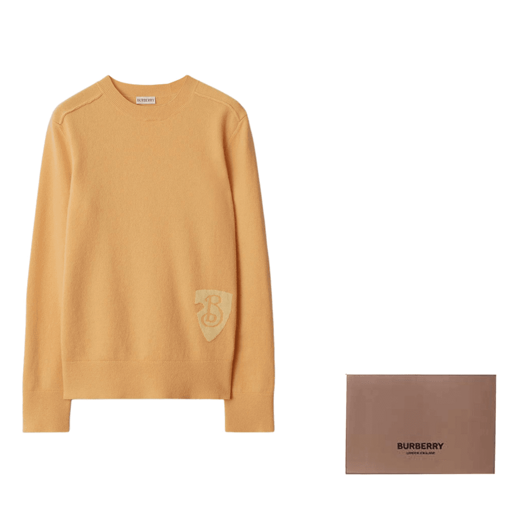 Кардиган Burberry FW24 Свитер Женский Лепесточный Желтый - изображение 6