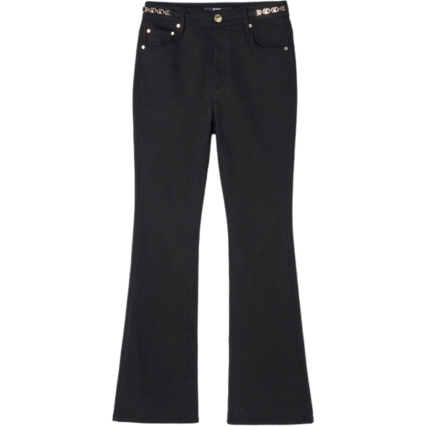 Джинсы KARL LAGERFELD / Karl Lagerfeld Jeans Премиум джинсы-клеш со скрытой молнией женские - изображение 1