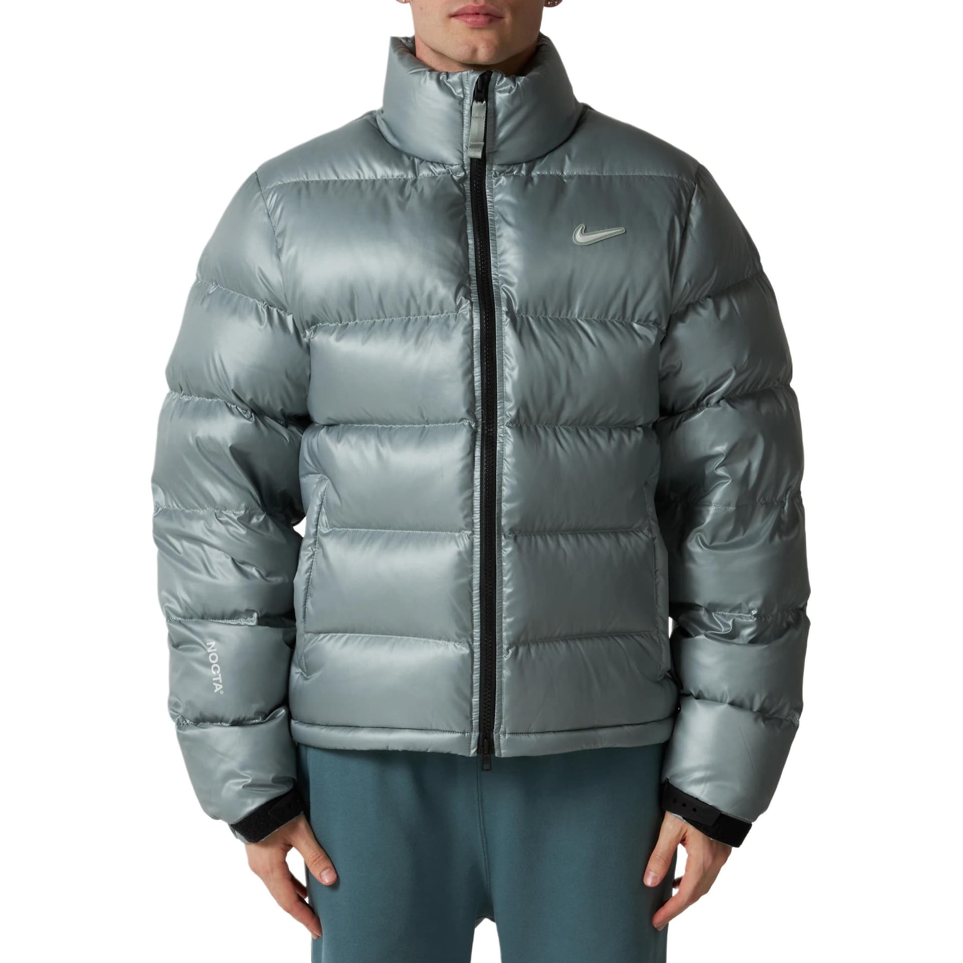 Зимняя куртка NIKE Sunset Серый Зеленый Унисекс Пуховики - изображение 3