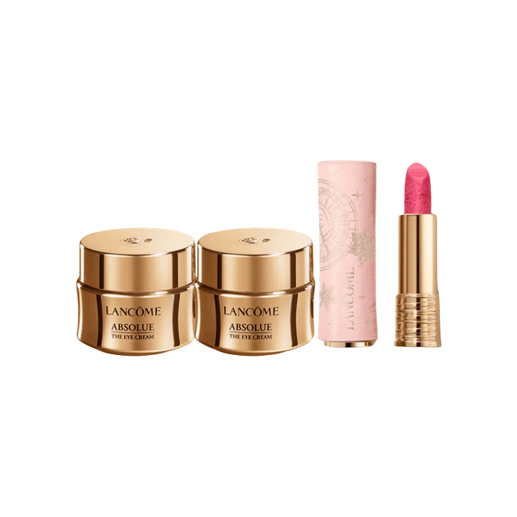 Маска для лица LANCOME Jingchun Eye Кремы Lipstick Рождественская коробка ограниченного выпуска Счастье Postmark - изображение 2