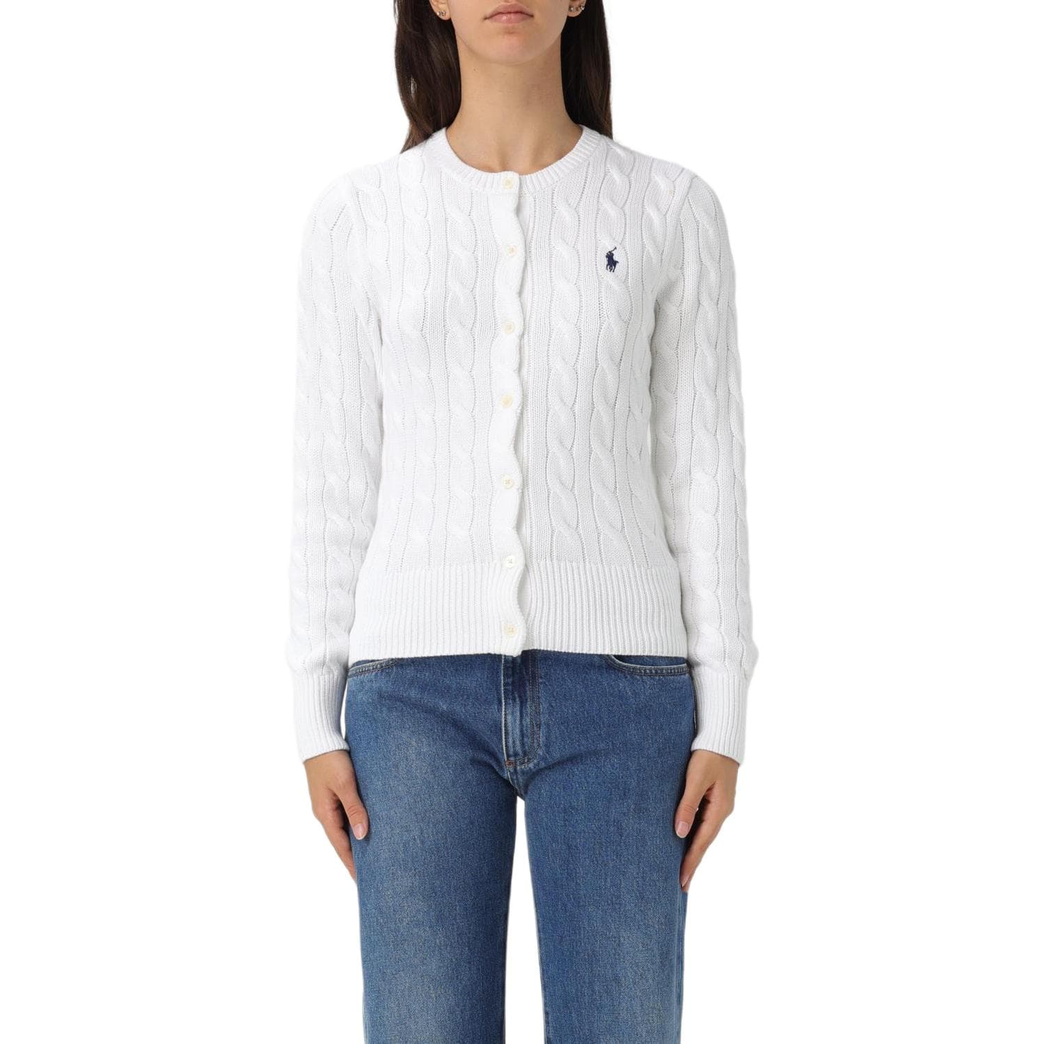 Кофта Polo Ralph Lauren Трикотаж Стандартный Размер Женский Белый - изображение 3