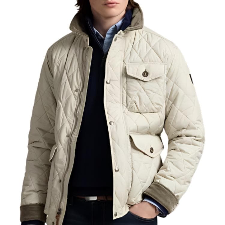 Зимняя куртка пуховик Polo Ralph Lauren Пуховая куртка Мужской Серый - изображение 3