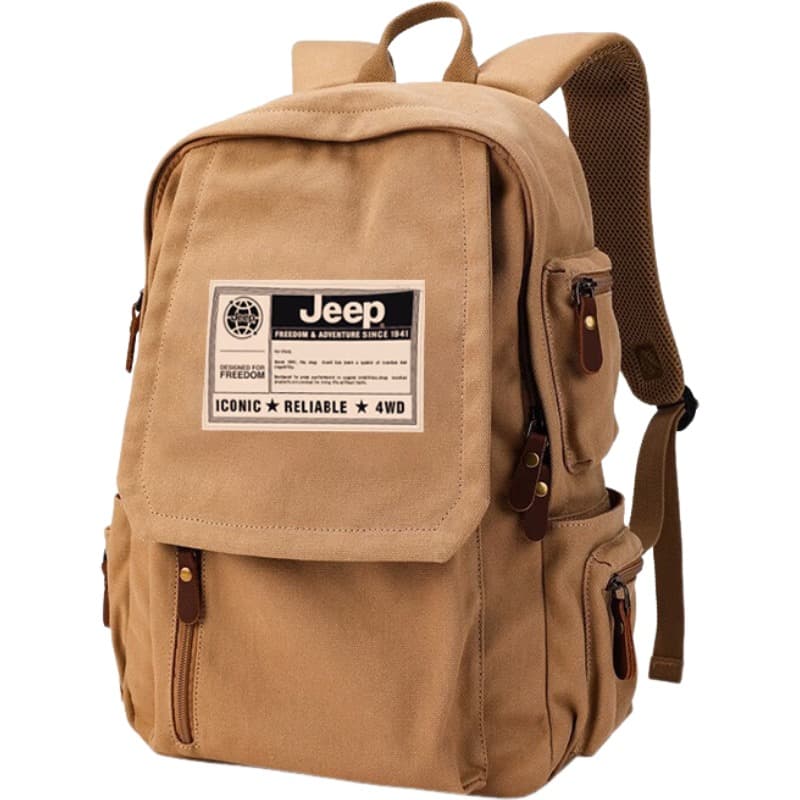 Рюкзак Jeep Холст Рюкзак Стандартный (Standard) Унисекс Хаки - изображение 1