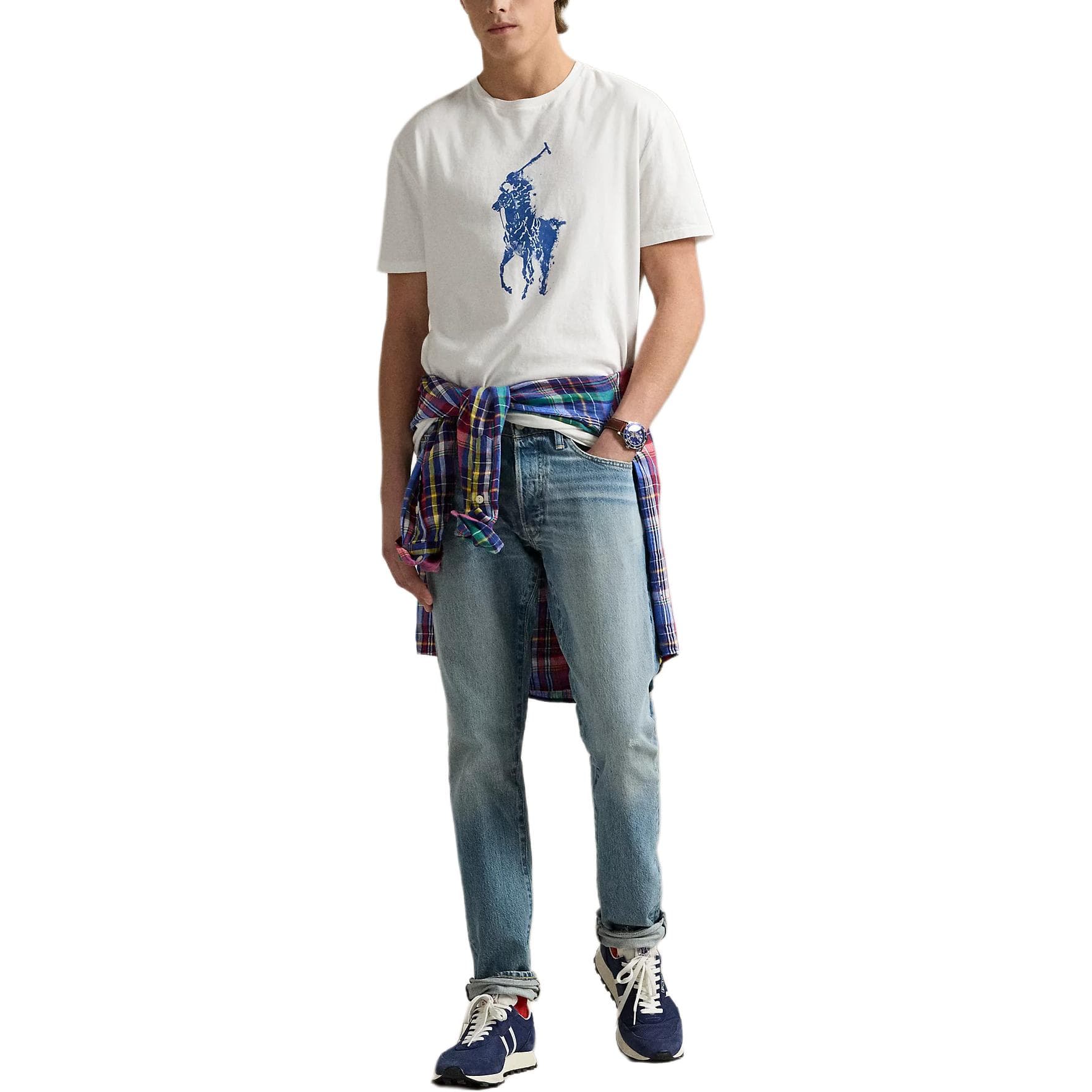 Футболка Polo Ralph Lauren Big Pony T Рубашка Классическая Версия Мужская Белая - изображение 3