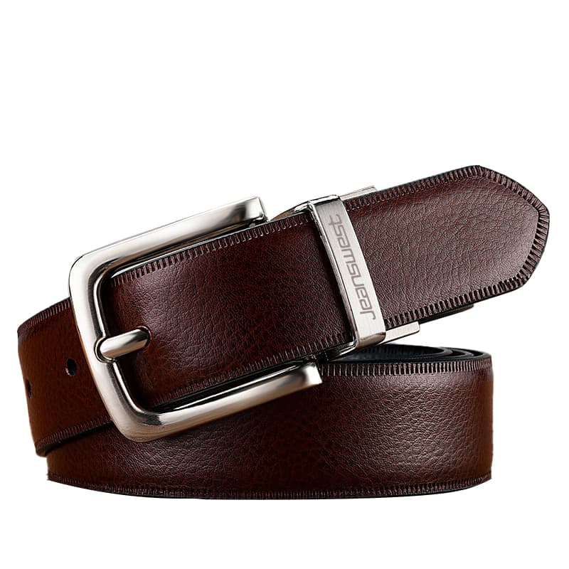 Ремень JEANSWEST Ремни из коровьей кожи спилок мужские 3 см - изображение 1