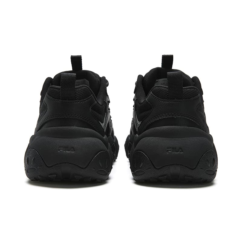 Кроссовки FILA FLUID 7 Высота Увеличивающие Низкие Кроссовки с Толстой Подошвой Женские Черные - изображение 4