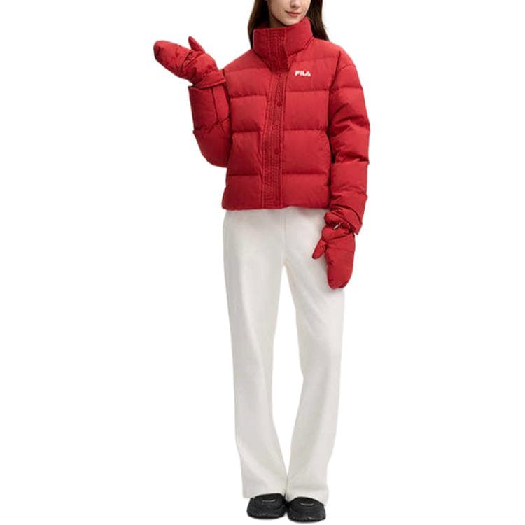 Пуховик Fila Heritage Пуховик Женские Красный ритм - изображение 3