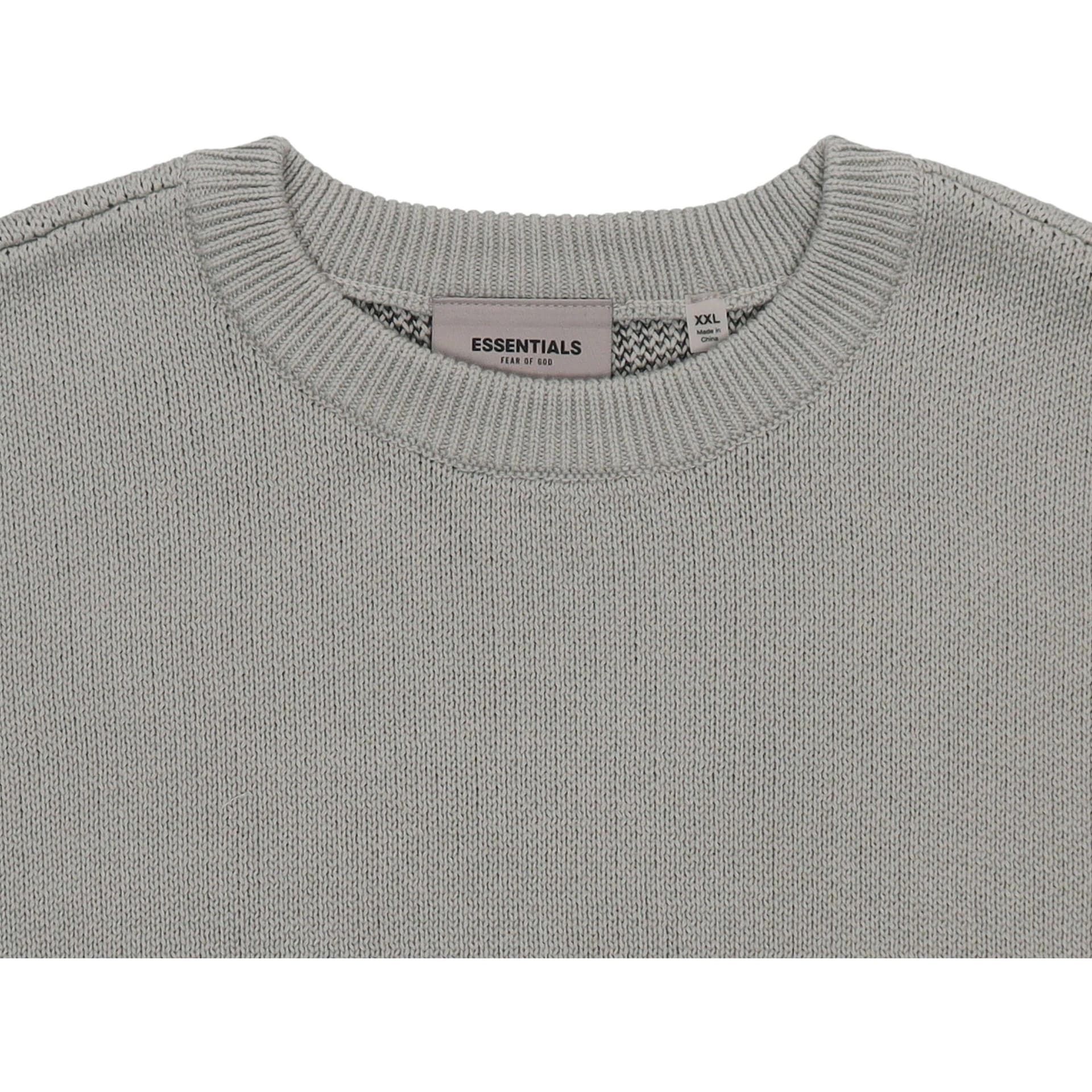 Кофта Fear of God Essentials Knit Pullover Sweater Green Concrete - изображение 3