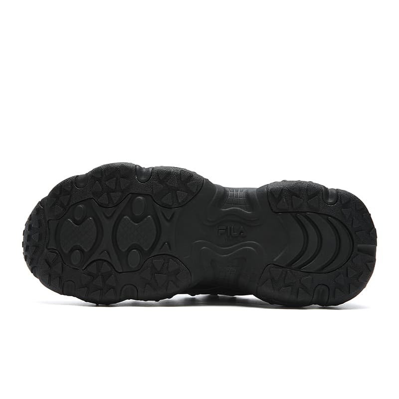 Кроссовки FILA FLUID 7 Высота Увеличивающие Низкие Кроссовки с Толстой Подошвой Женские Черные - изображение 5