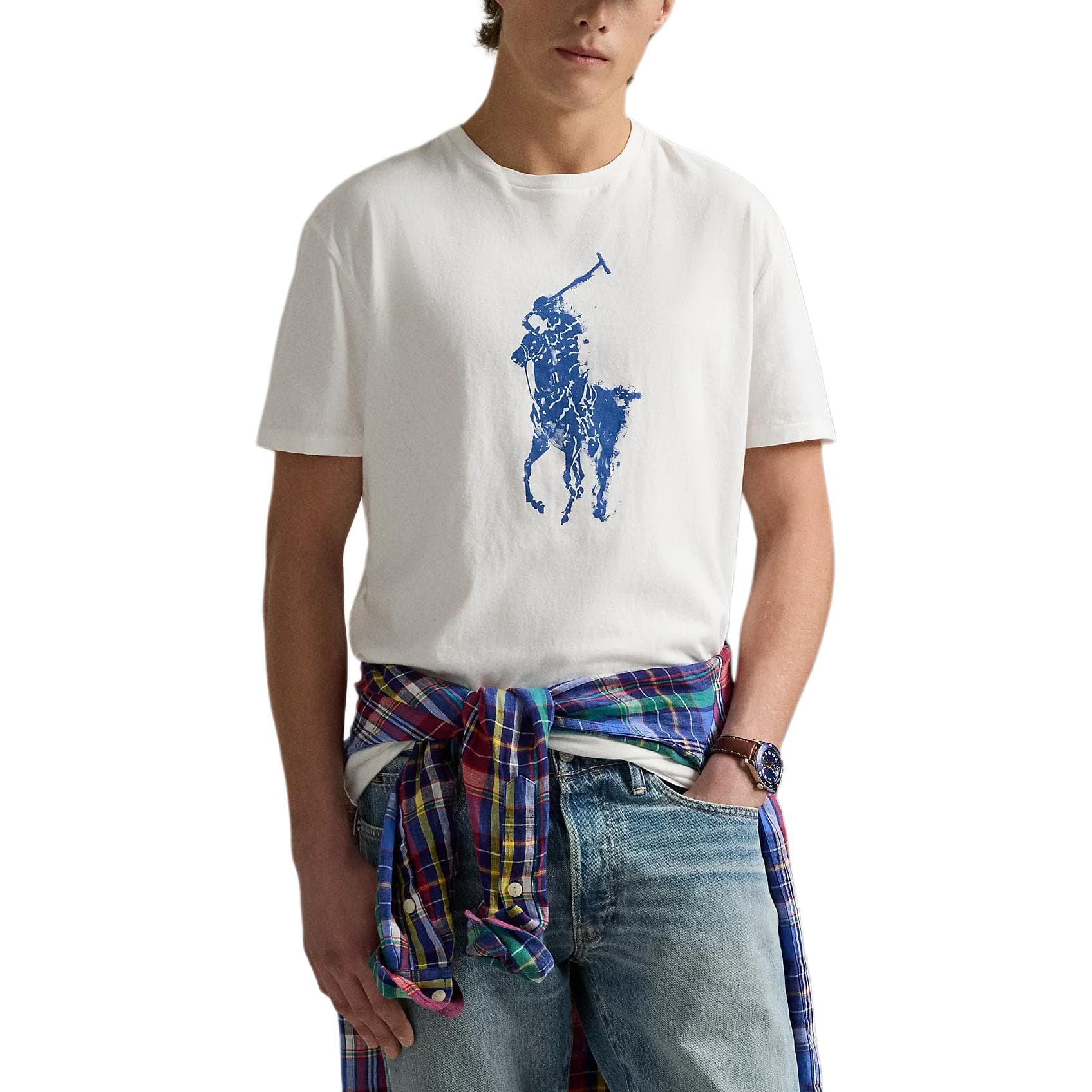 Футболка Polo Ralph Lauren Big Pony T Рубашка Классическая Версия Мужская Белая - изображение 2