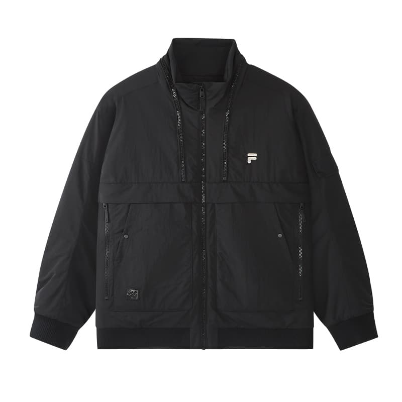 Зимняя куртка пуховик FILA FUSION Хлопковый пуховик Мужской Глубокий черный - изображение 1