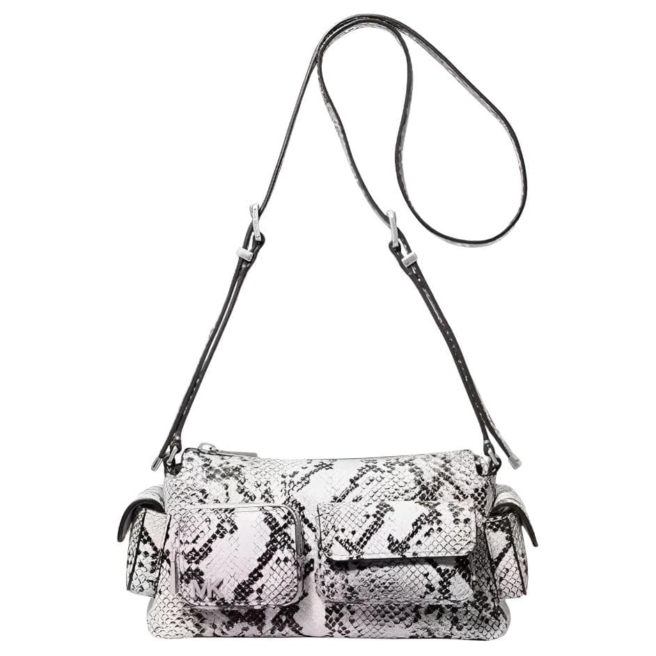 Сумка через плечо MICHAEL KORS DAKOTA Кожа Сумка через плечо Маленькая Женская Белая и Светло-Серая - изображение 1