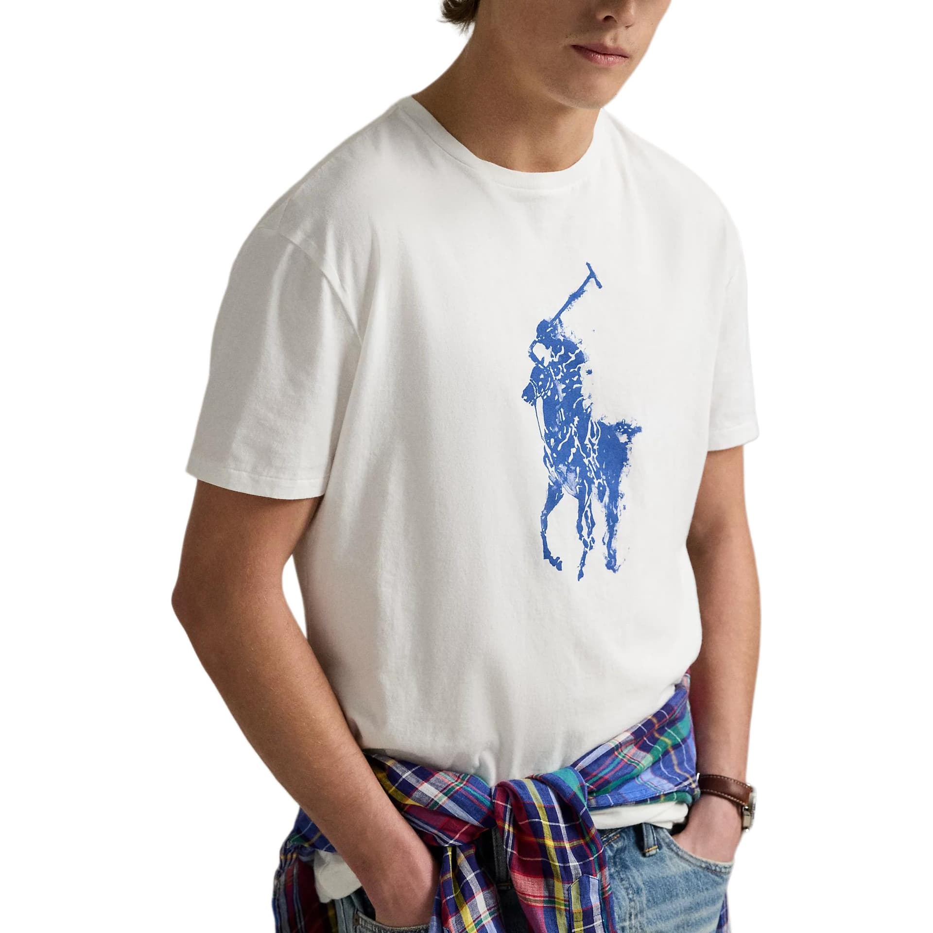 Футболка Polo Ralph Lauren Big Pony T Рубашка Классическая Версия Мужская Белая - изображение 5