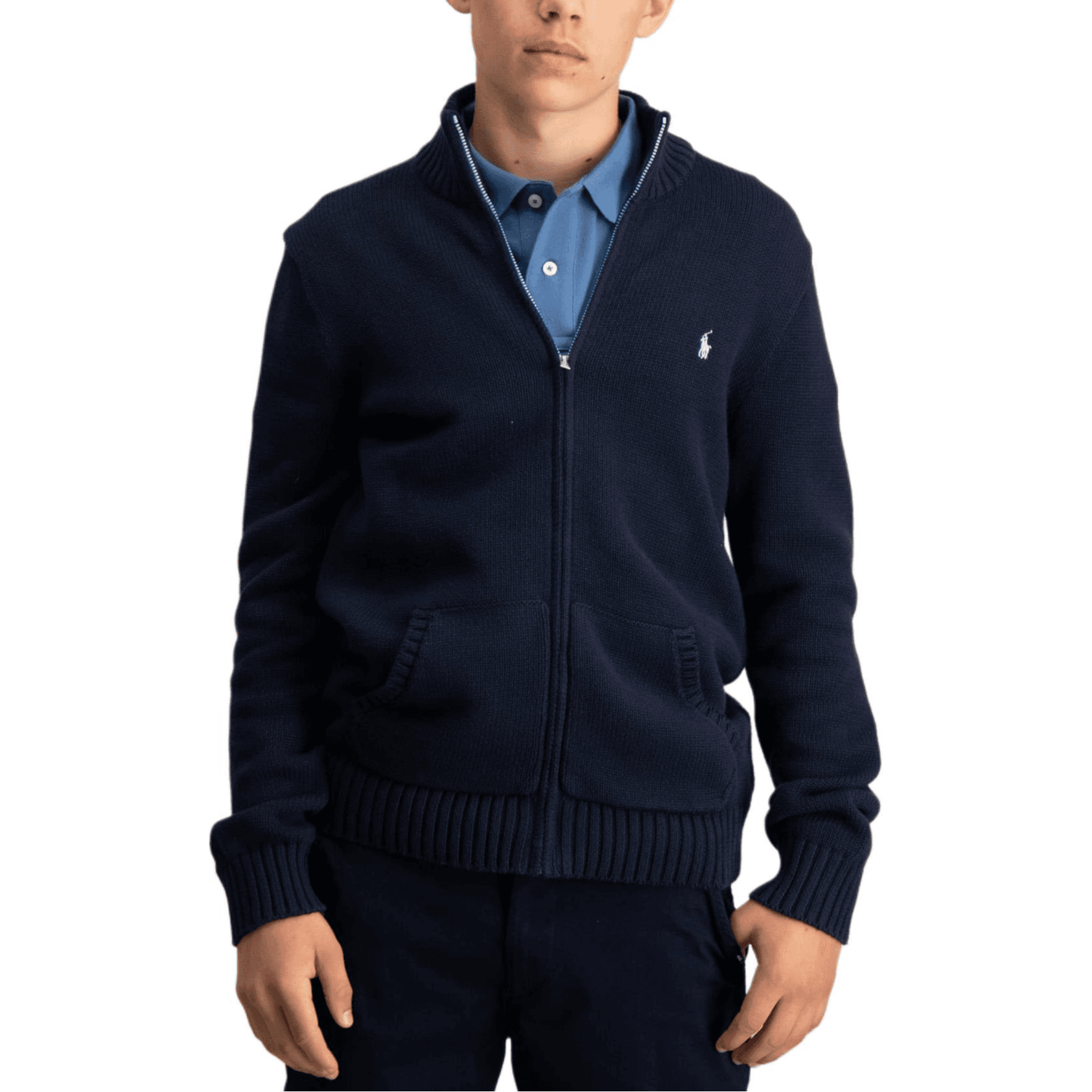 Polo Ralph Lauren Свитер FW24 Стандартный размер Темно-синий Подростки - изображение 3