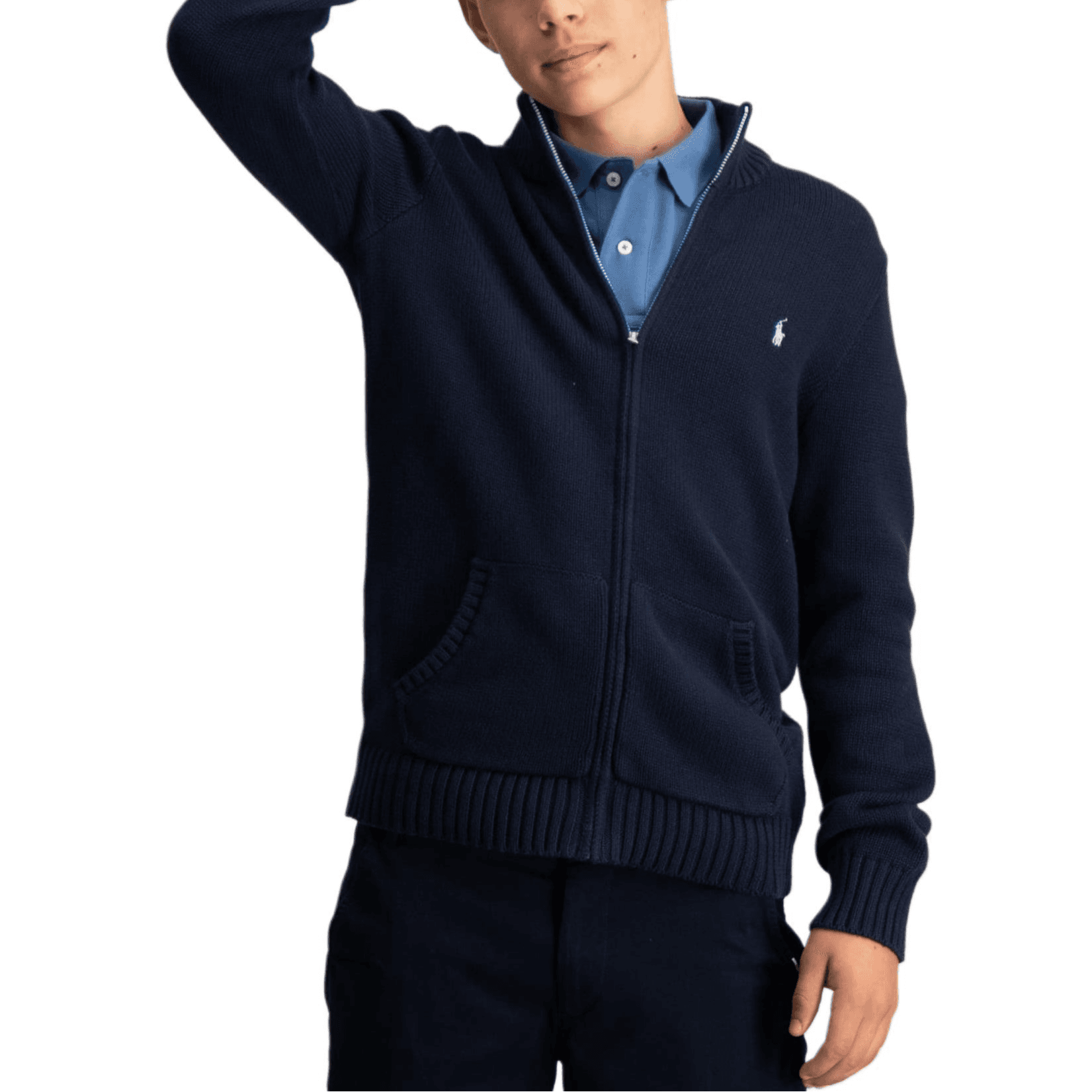 Polo Ralph Lauren Свитер FW24 Стандартный размер Темно-синий Подростки - изображение 4
