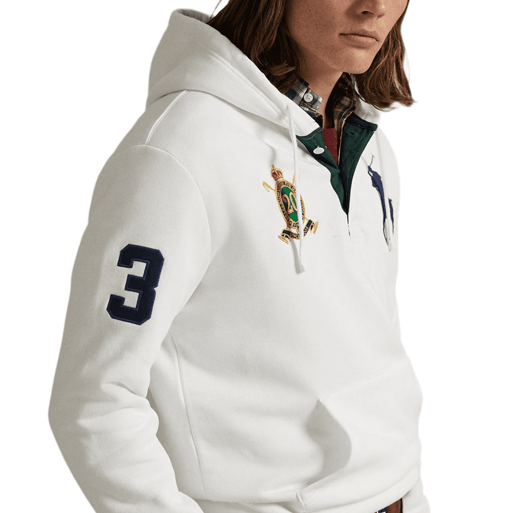 Худи Polo Ralph Lauren Big Pony FW25 Толстовка Стандартный размер Мужской Белый - изображение 5