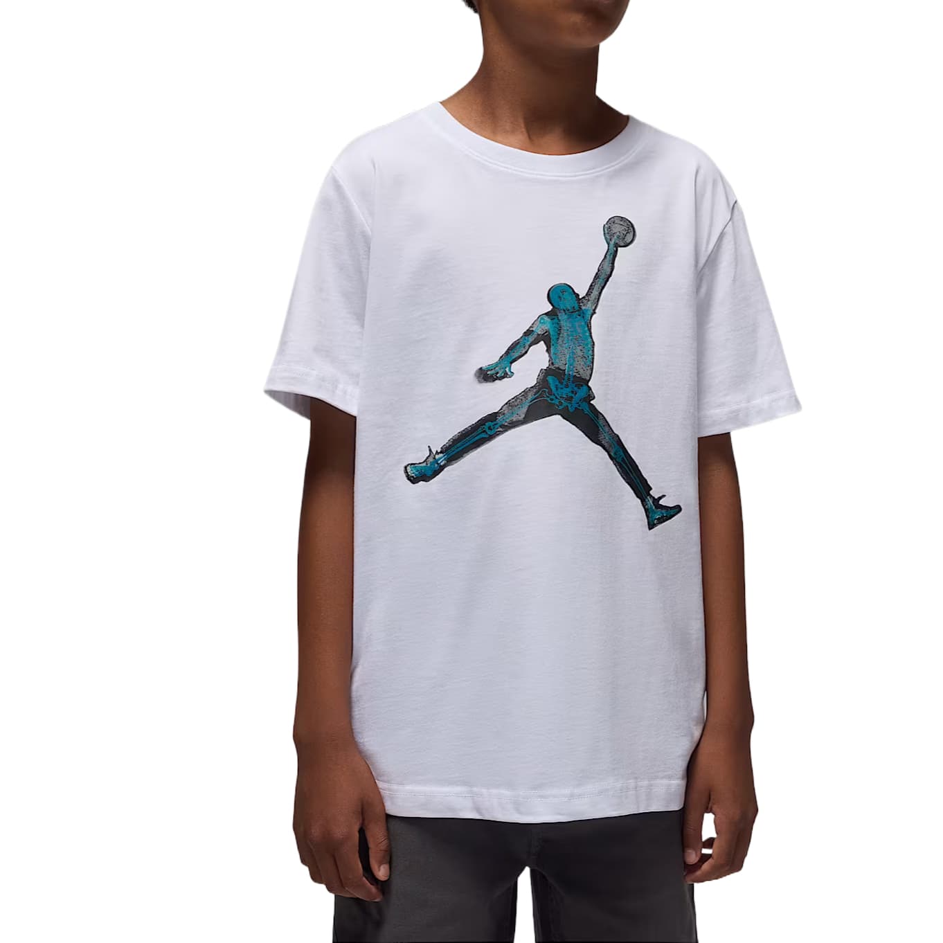 Футболка Jordan T-shirt Jumpman круглый вырез короткий рукав дышащий детский - изображение 1