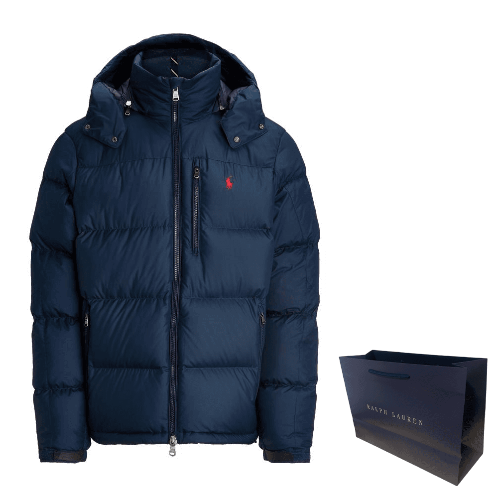 Зимняя куртка Polo Ralph Lauren FW24 Пуховик Мужской Темно-Синий - изображение 7
