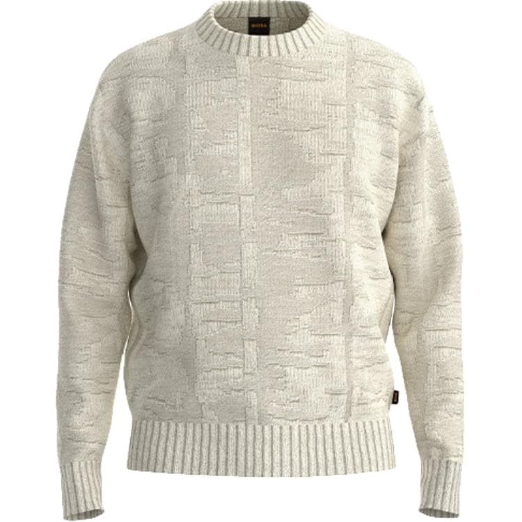 Hugo Boss Ecru Men's Knitwear Hugo Boss Экрю Мужской Трикотаж - изображение 1