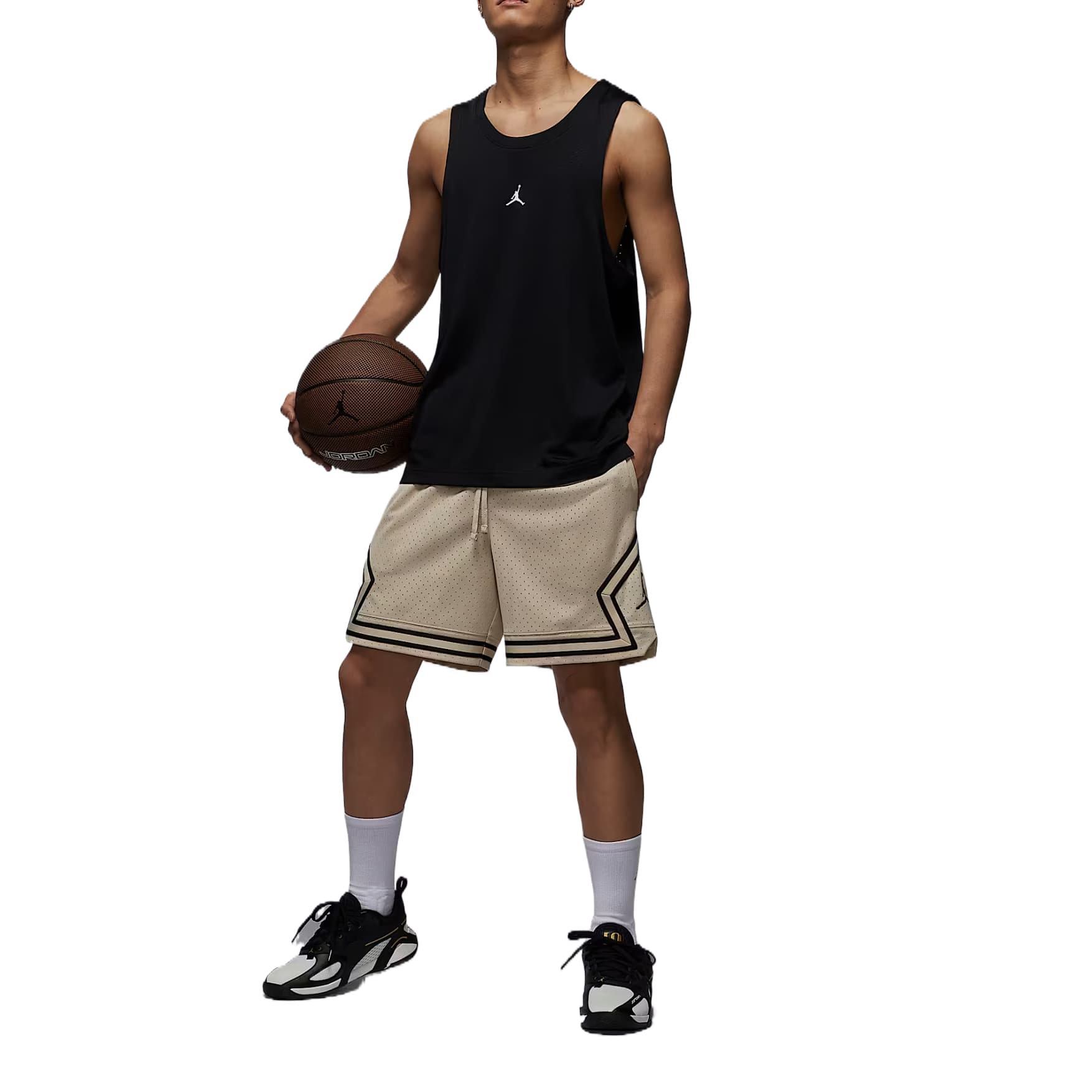 Баскетбольные шорты Jordan SportDri Fit Ромб Баскетбольные шорты Мужские Умбра - изображение 4