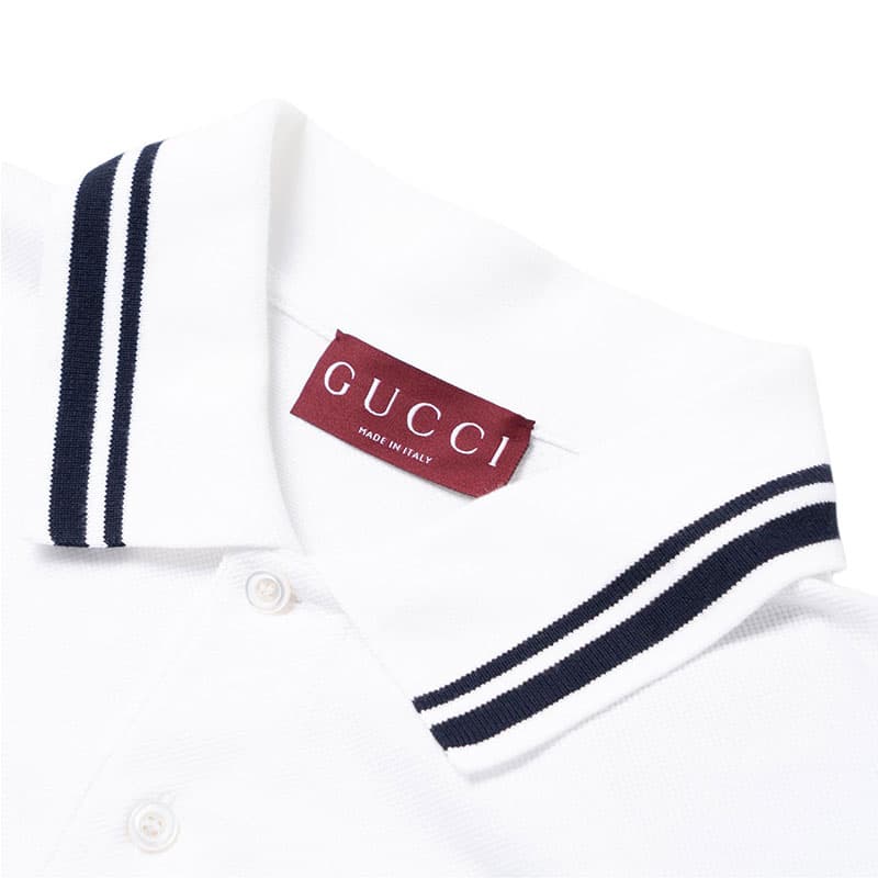 Поло Gucci Polo Shirt White - изображение 4