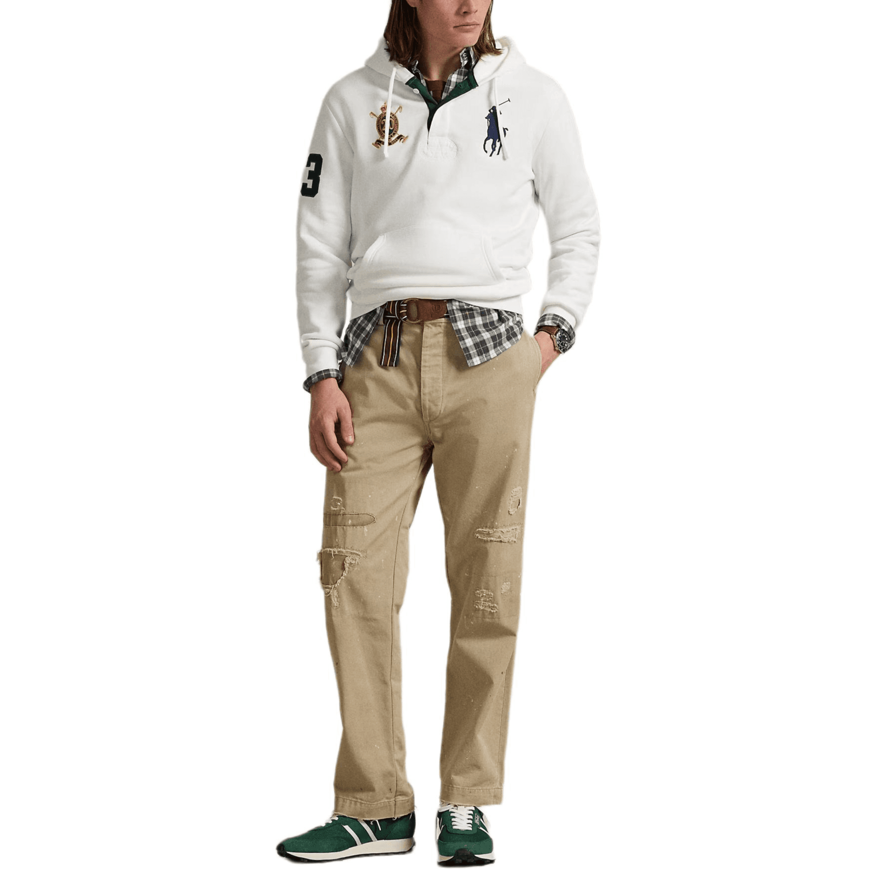 Худи Polo Ralph Lauren Big Pony FW25 Толстовка Стандартный размер Мужской Белый - изображение 2