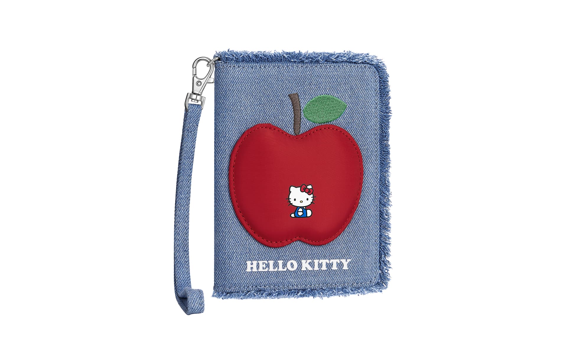 Обложка для паспорта Sanrio Hello Kitty Хелло Китти Девушка Милый Портативный Обложки для карт Картхолдер Хранение Деним Обложки для паспорта Обычный размер Женский Синий - изображение 2