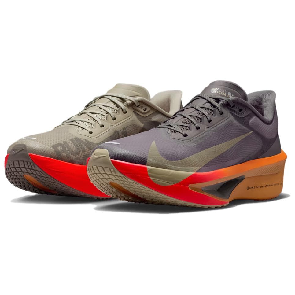 Кроссовки для бега Nike Zoom Fly 6 Отскок Цельноугольное Волокно Wingboard Беговые кроссовки Мужские Серо-коричневые - изображение 3