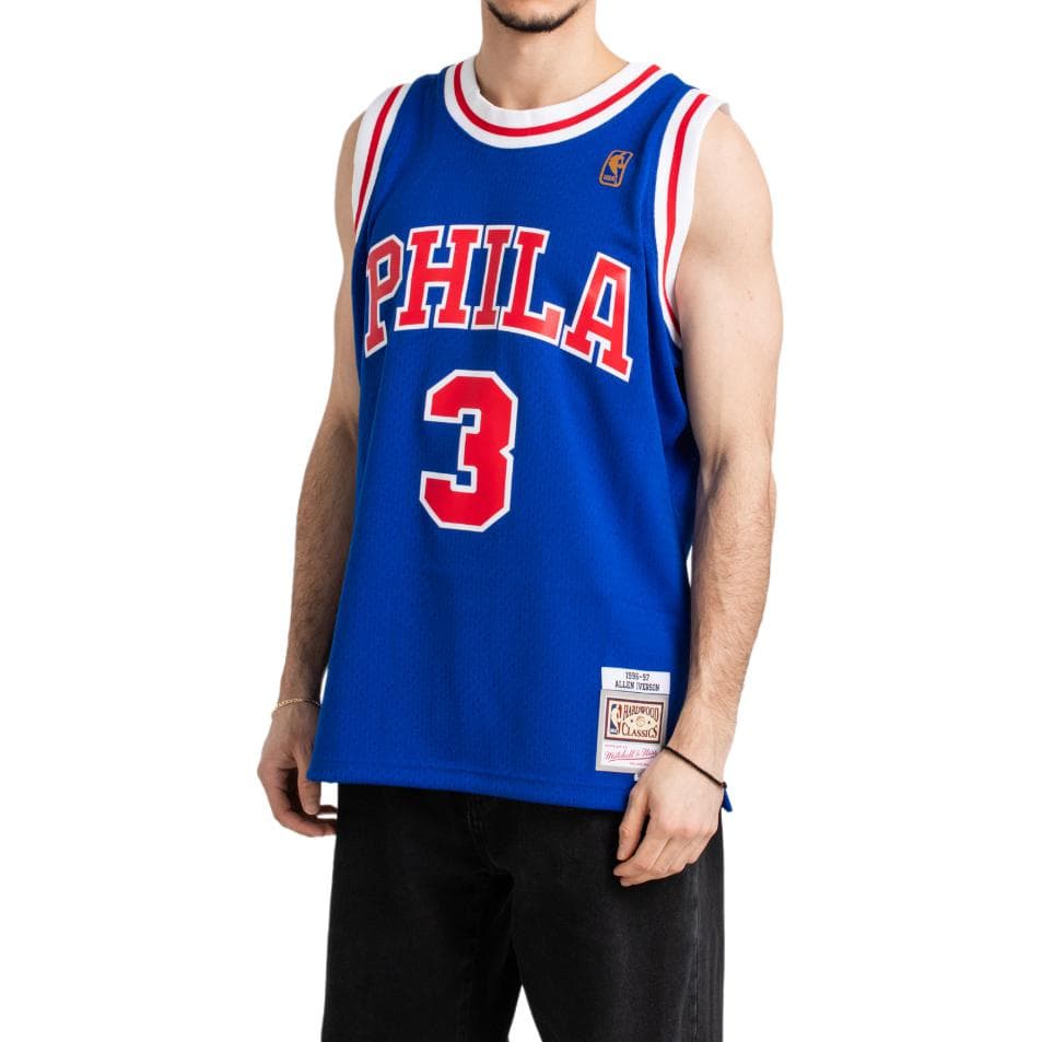 Баскетбольная майка Mitchell Ness NBA SW 96-97 76 3 - изображение 5