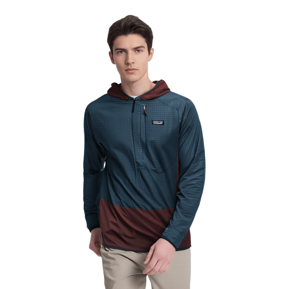 Худи patagonia R1 12-Zip Fleece Pullover hoody - изображение 2