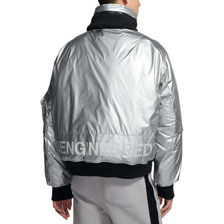 Зимняя куртка Jordan 23 Engineered MA-1 Silver - изображение 3