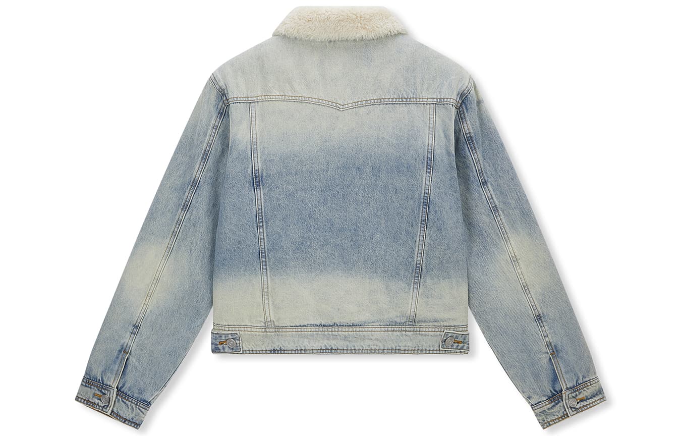 BONELESS Cut Vintage Blue Women's Denim Jackets - изображение 2