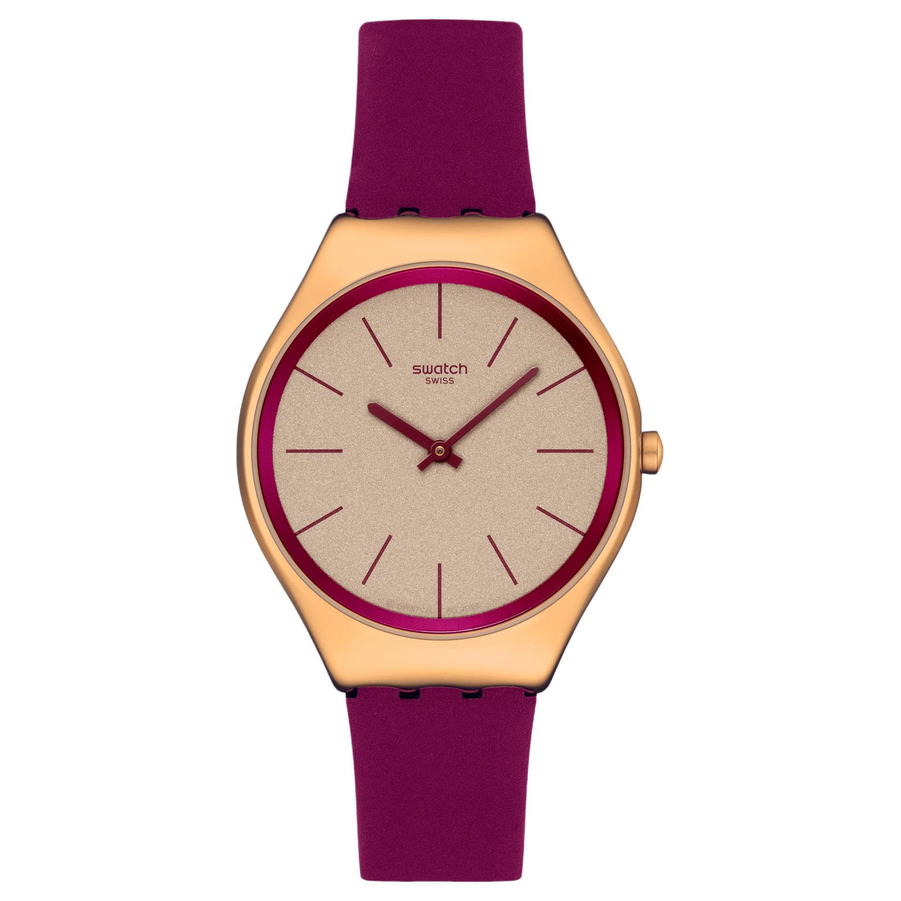 Часы Swatch Holiday Collection Кварцевый механизм 30 м водонепроницаемость унисекс часы 38 мм золотой циферблат - изображение 1