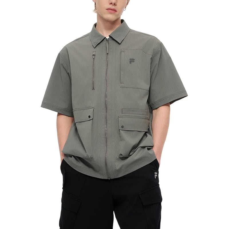 Рубашка FILA FUSION FILA FUSION X Рубашка Мужская Мытый Серый DY - изображение 3