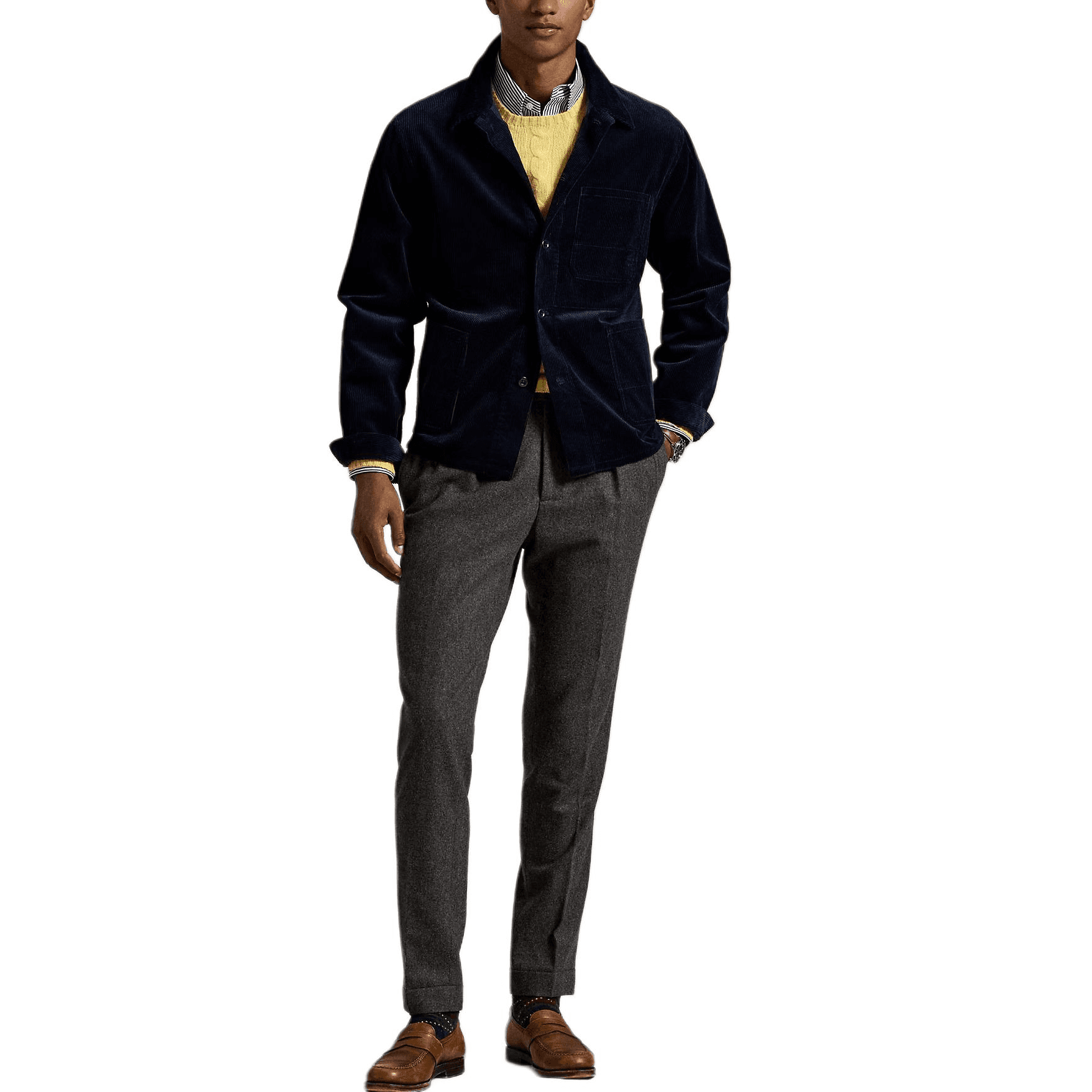 Куртка Polo Ralph Lauren Fw25 Куртки и Пальто Мужской Hunter Морской Синий - изображение 2