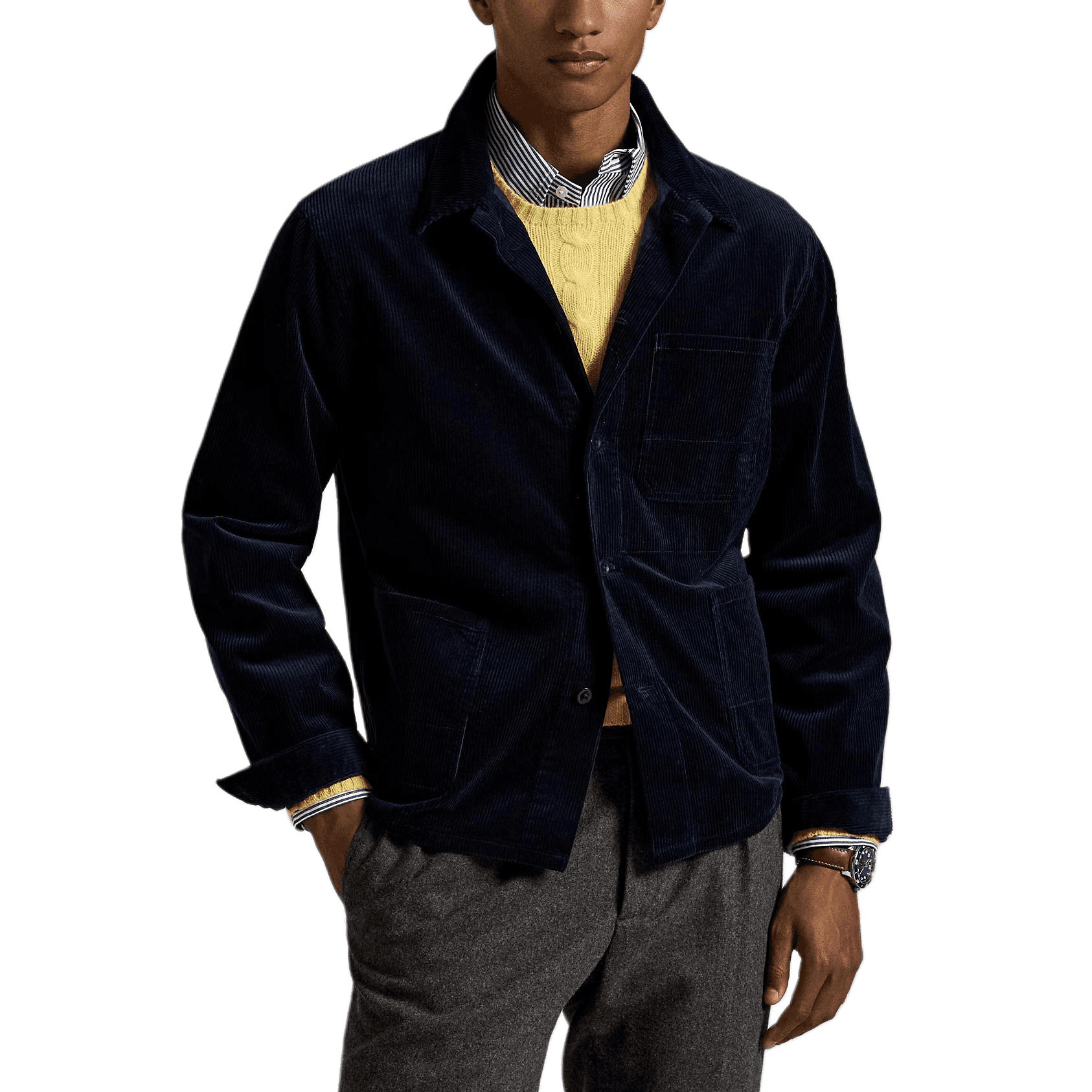 Куртка Polo Ralph Lauren Fw25 Куртки и Пальто Мужской Hunter Морской Синий - изображение 3