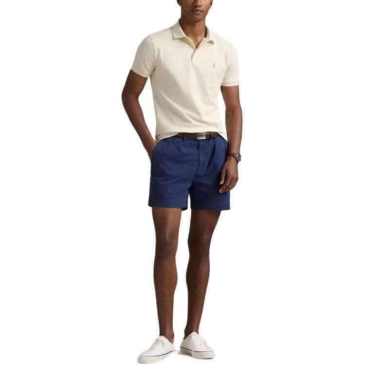Поло Polo Ralph Lauren Поло Классическая версия Мужской Кремы - изображение 4