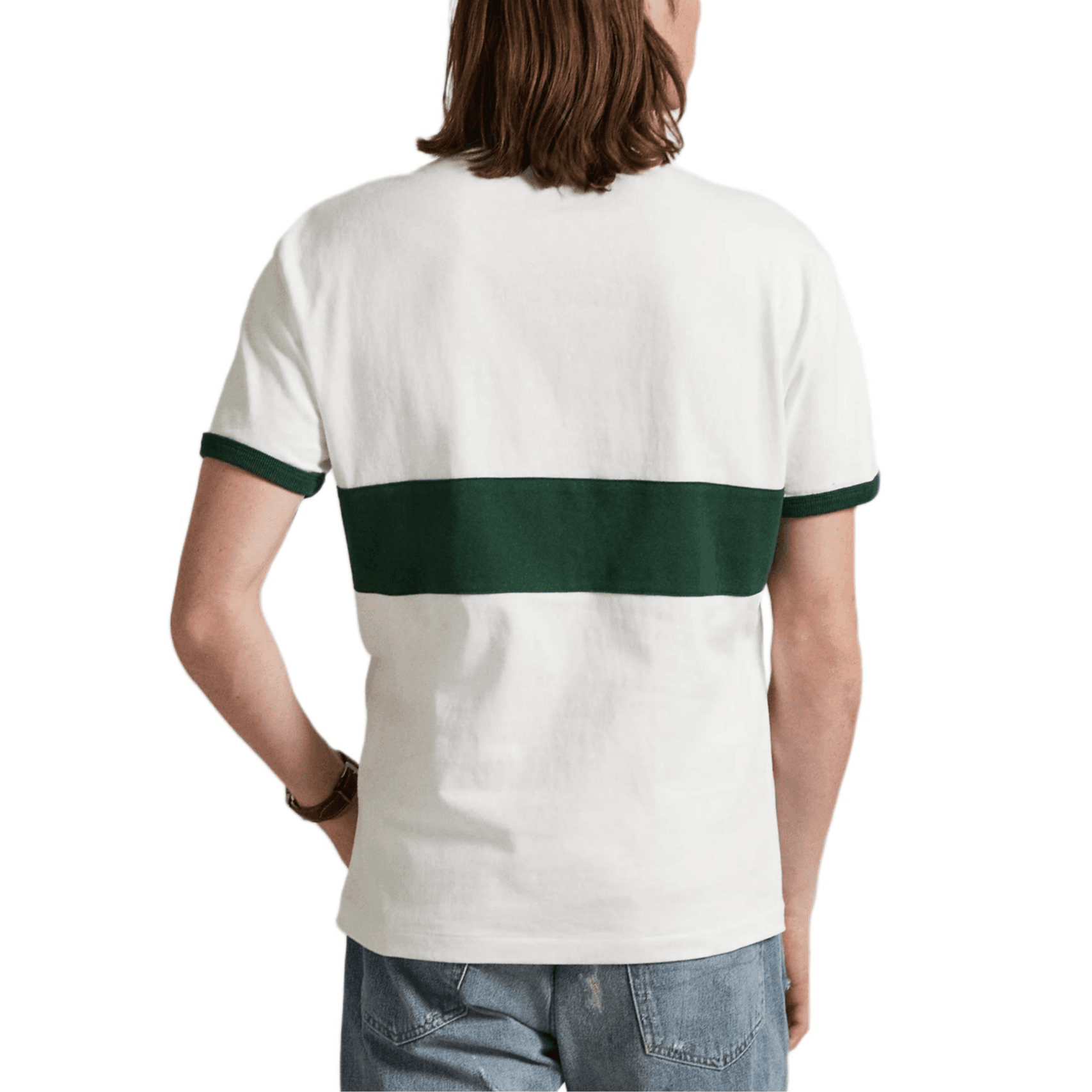 Футболка Polo Ralph Lauren Big Pony FW25 T Классическая версия Мужская Белая рубашка - изображение 4