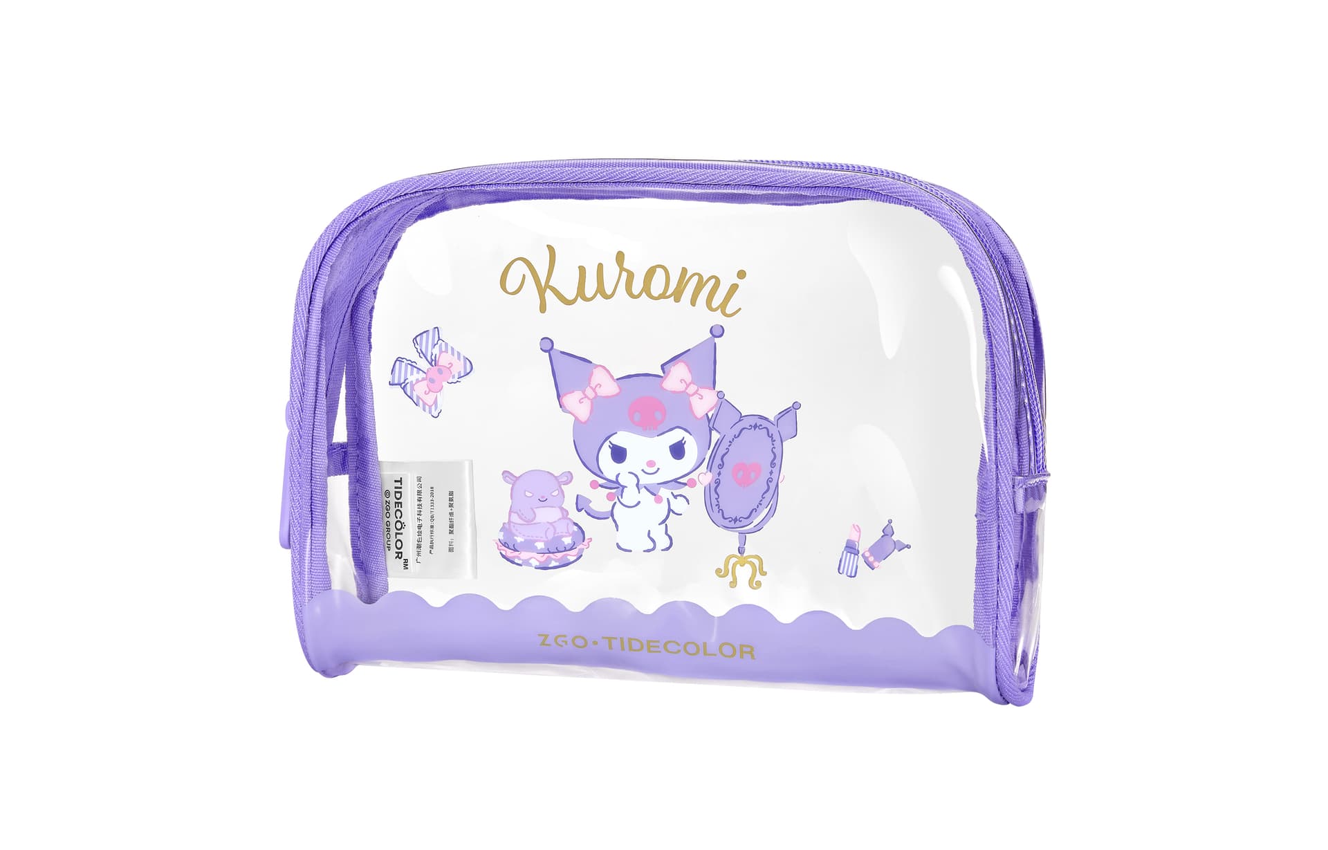 Sanrio Хелло Китти My Melody Милый и симпатичный Повседневный Универсальный Для школьников Коммутирование Портативный Переносной Легкий Путешествие Девочка PVC Дорожные органайзеры Женский - изображение 1