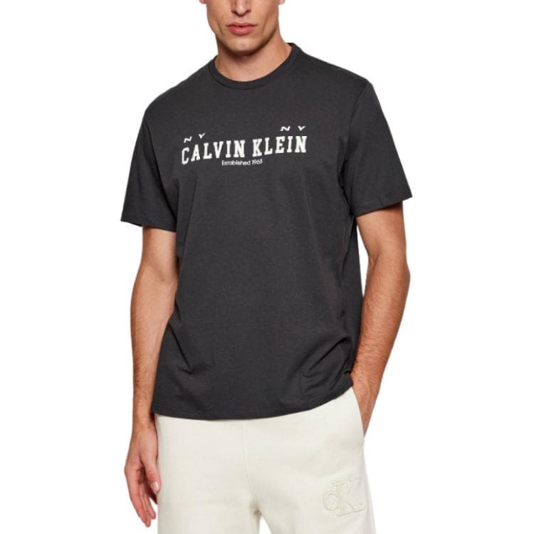 Футболка Calvin Klein Уголь Мужские T-рубашки - изображение 1