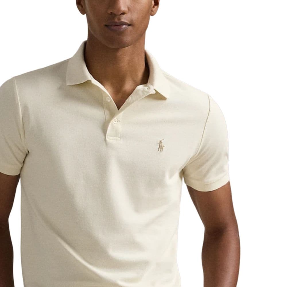 Поло Polo Ralph Lauren Поло Классическая версия Мужской Кремы - изображение 5
