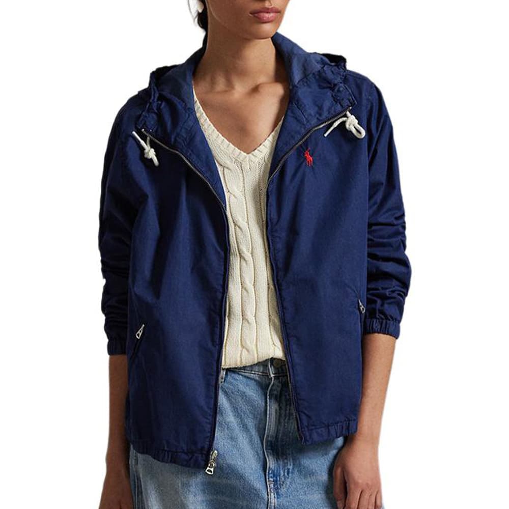 Куртка Polo Ralph Lauren SS25 Куртка Свободного кроя Женская Темно-синяя - изображение 3