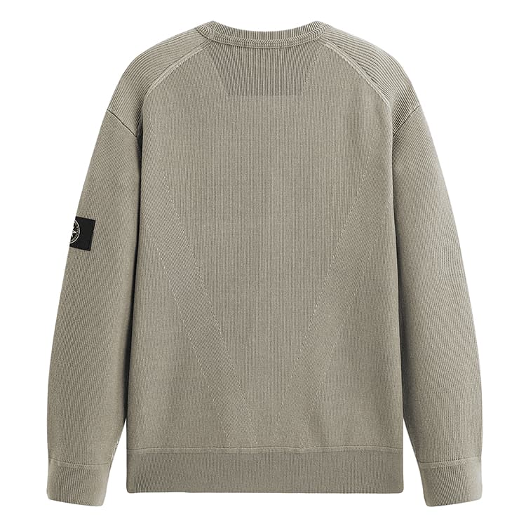 Кофта PEACEBIRD MEN Linen Fiber Gray Green Men's Sweaters PEACEBIRD MEN Лен Волокно Серый Зеленый Мужские Свитера - изображение 2