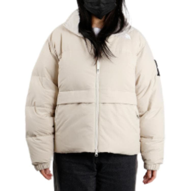 Зимняя куртка The North Face Logo Jacket White - изображение 5