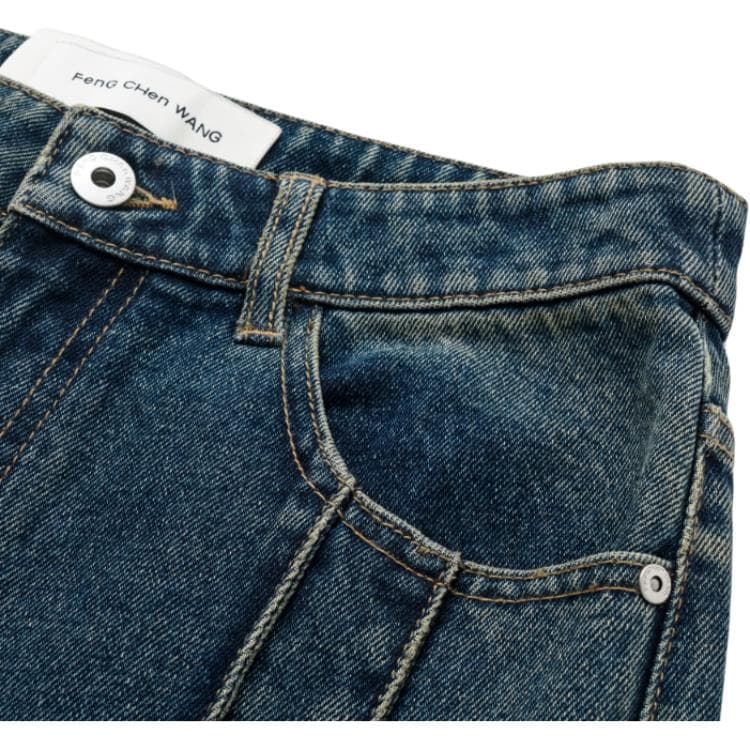 Джинсы Feng Chen Wang Blue Women's Jeans Фэн Чэнь Ванг Синий Женские Джинсы - изображение 3