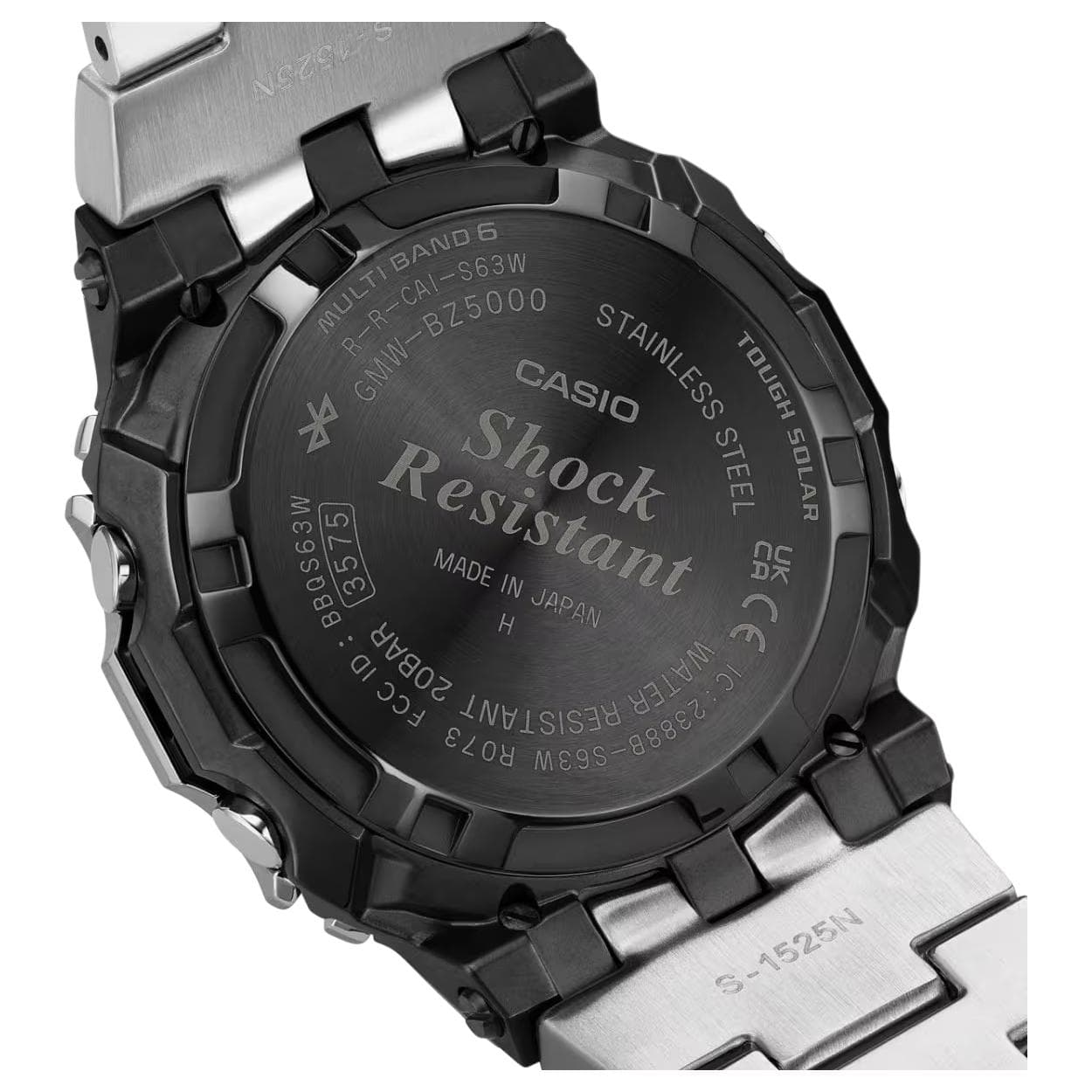 Часы CASIO 5000 Collection Bluetooth Wave Solar Кварцевый механизм Нержавеющая сталь Шнуровка Часы Мужские часы - изображение 4
