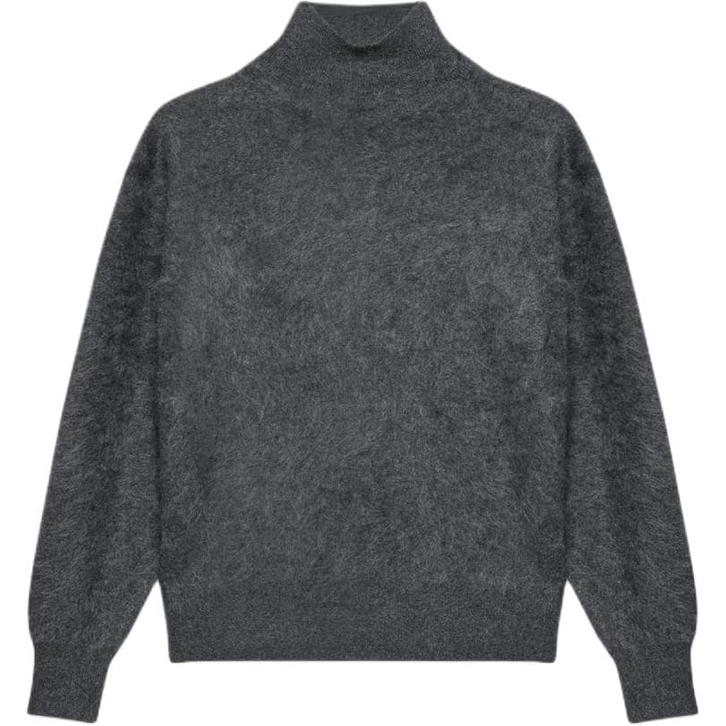 Aritzia FW25 Брушированный Плюш с кольцевым рисунком Расслабленный Водолазка Плюш с кольцевым рисунком Свитер Женские - изображение 1