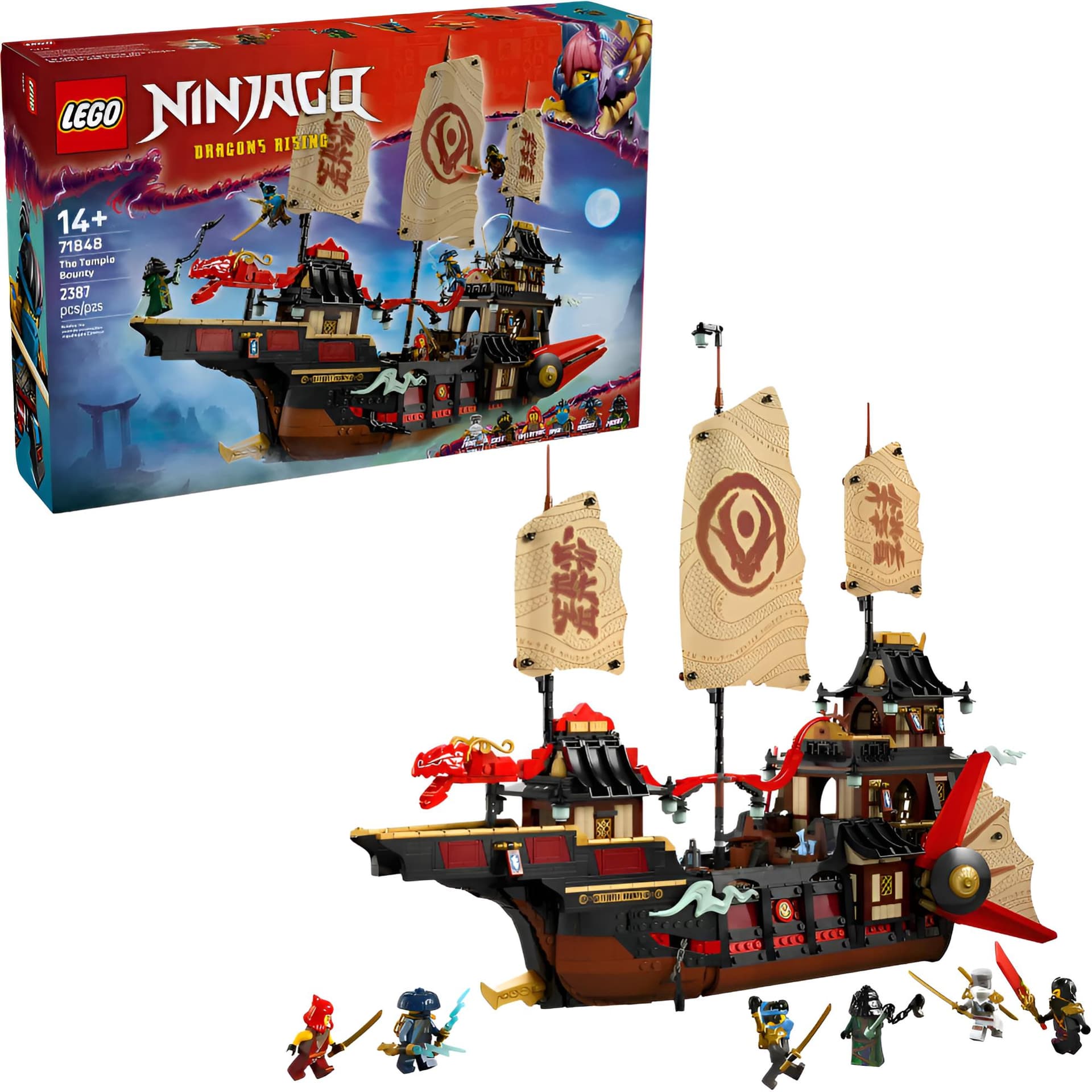 Конструктор LEGO Ninjago Temple'H BOUNTY Конструкторы 2387 шт. 71848 АБС - изображение 2