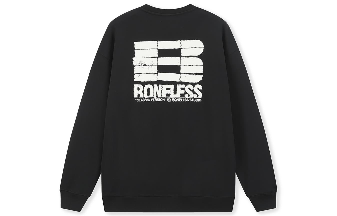 Худи BONELESS Классический Черный Унисекс Толстовка - изображение 1