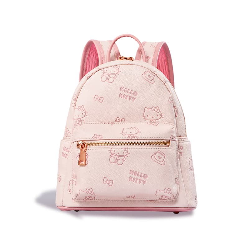 Рюкзак Sanrio Hello Kitty Синтетическая кожа Рюкзак Женский Розовый Бежевый - изображение 1